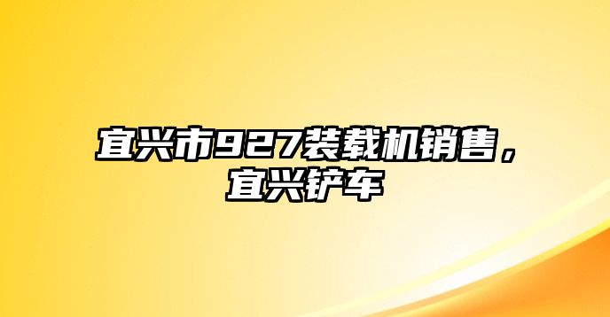 宜興市927裝載機(jī)銷售，宜興鏟車