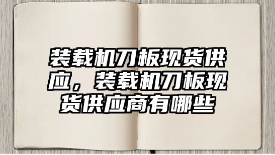 裝載機刀板現(xiàn)貨供應(yīng)，裝載機刀板現(xiàn)貨供應(yīng)商有哪些