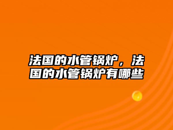 法國的水管鍋爐，法國的水管鍋爐有哪些