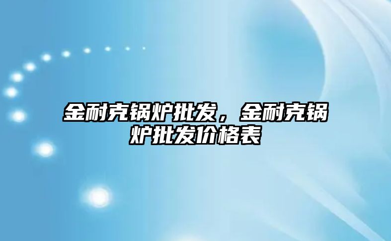 金耐克鍋爐批發(fā)，金耐克鍋爐批發(fā)價(jià)格表