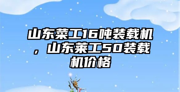 山東菜工16噸裝載機(jī)，山東萊工50裝載機(jī)價(jià)格