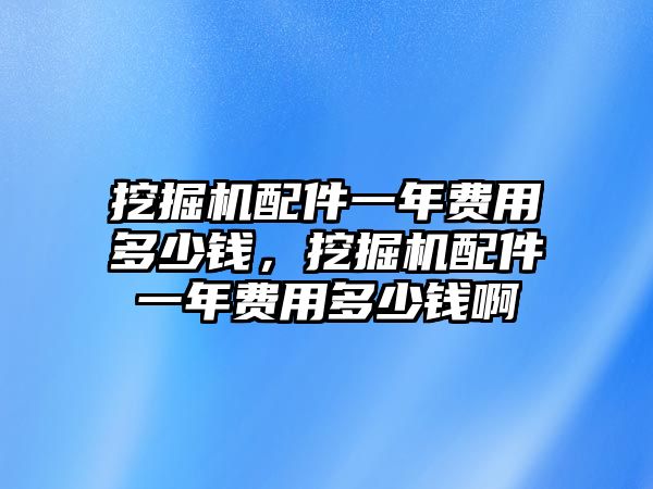 挖掘機(jī)配件一年費(fèi)用多少錢，挖掘機(jī)配件一年費(fèi)用多少錢啊